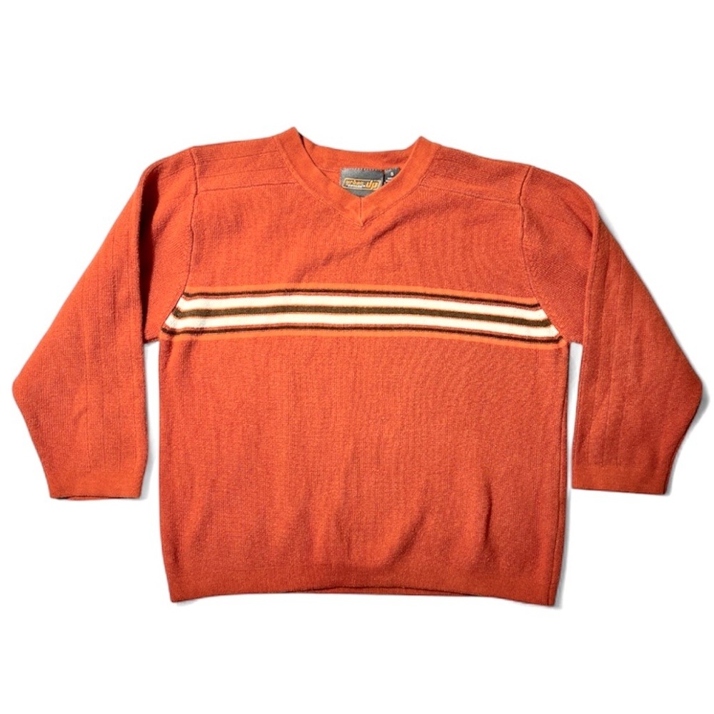 Vintage 90's Urban Up Pipeline Striped V-Neck Sweater